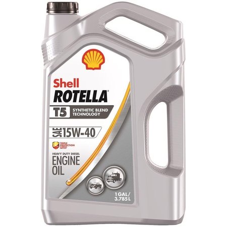 QUAKER STATE Shell Rotella T5 15W-40 Diesel Synthetic Blend Engine Oil 1 gal 1 pk 550045348